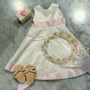 American Girl Doll Flower Girl Dress and Accessories